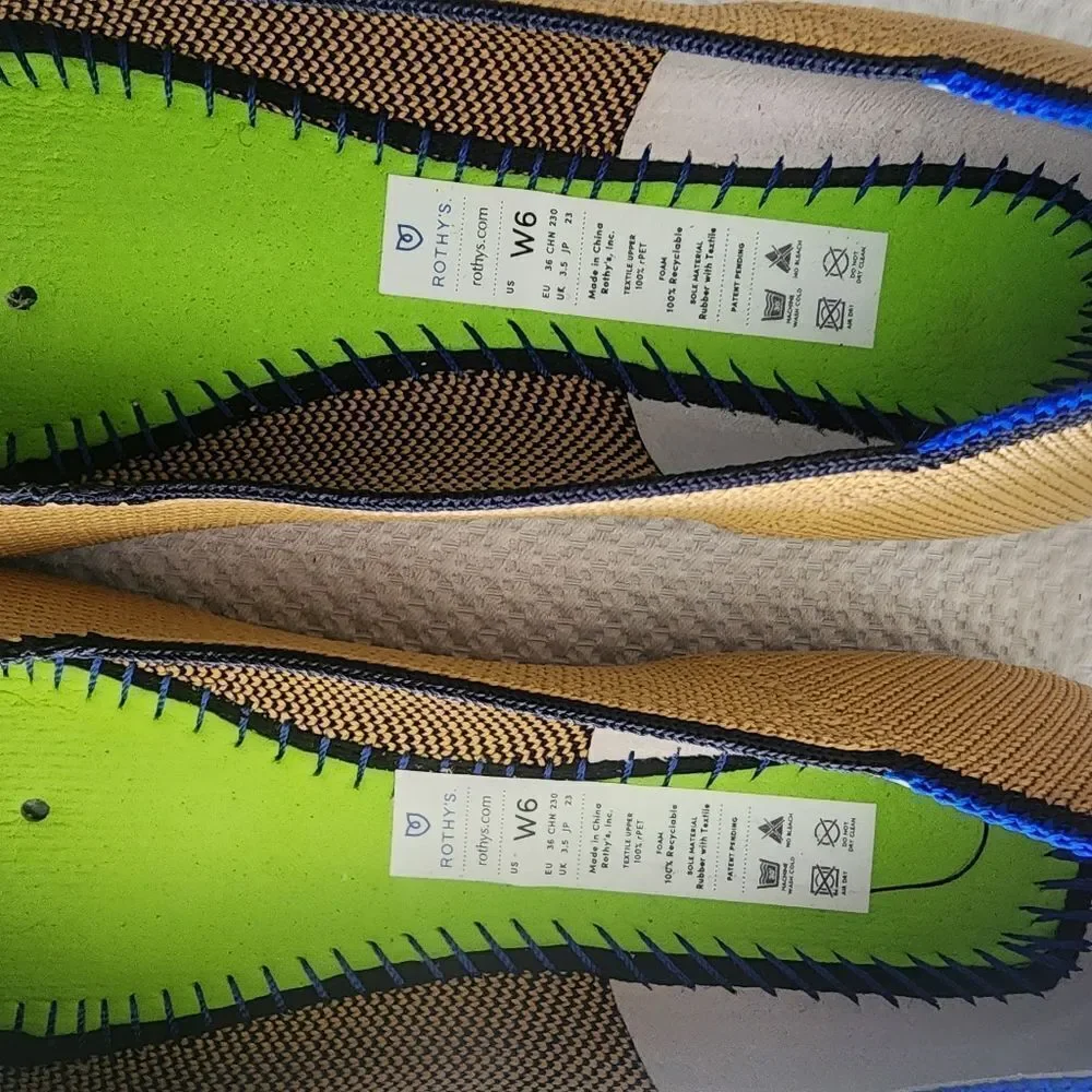 Rothy's Women's Yellow Flats - Picture 8 of 10